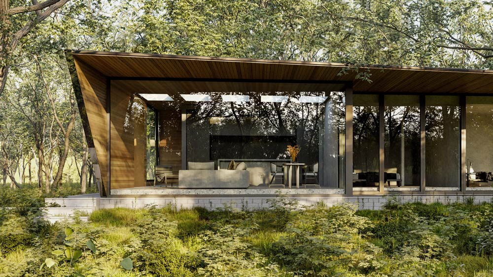 SMALL OFF GRID MODERN HOME IN NATURE FOR TRAVELERS