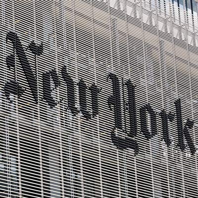 Environmental Graphics Sign for New York Times Building