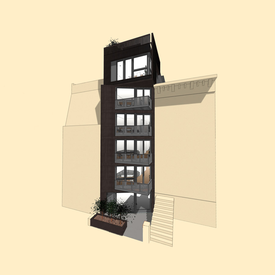 Architecture Diagram for Modular NYC Residential Condo Building