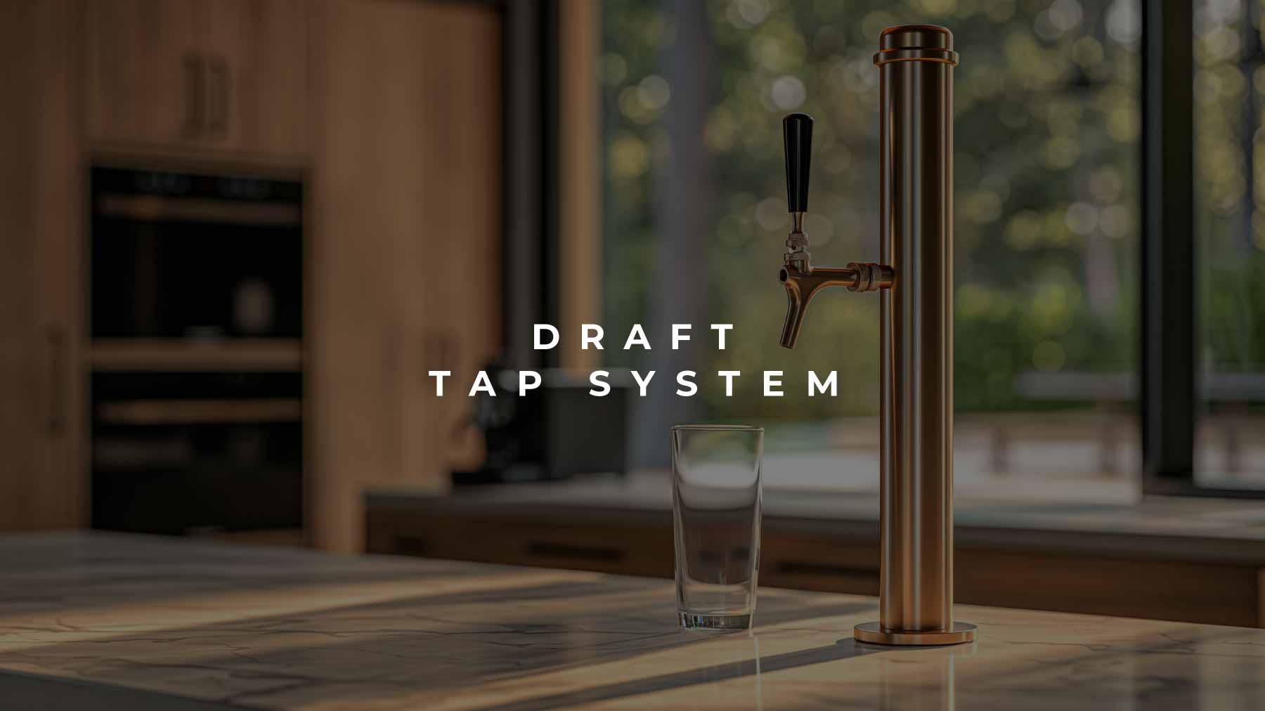 Draft Tap System in modern home design by The Up Studio Architecture & Interiors