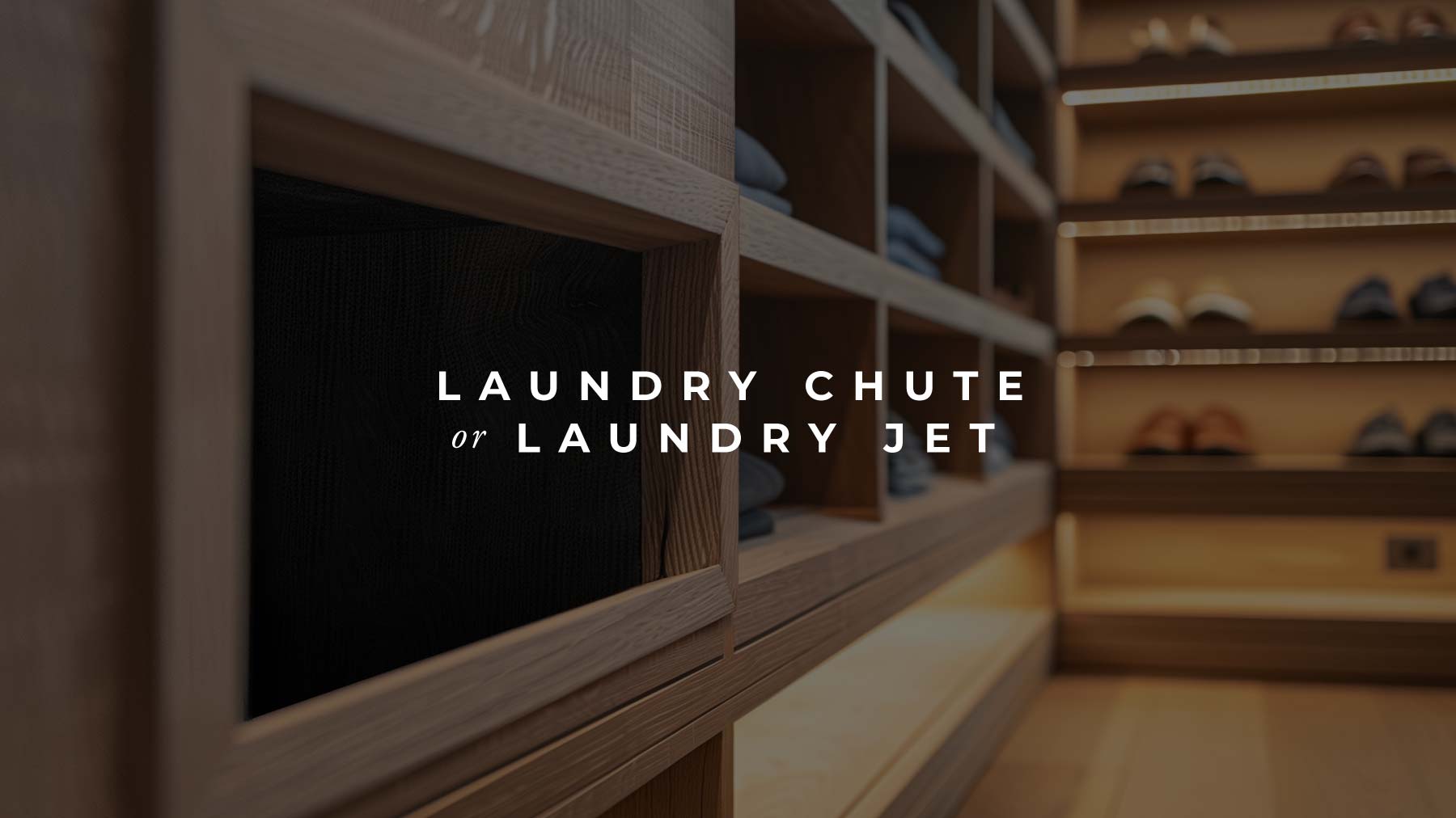 Laundry Chute or Laundry Jet in modern home design by The Up Studio Architecture & Interiors