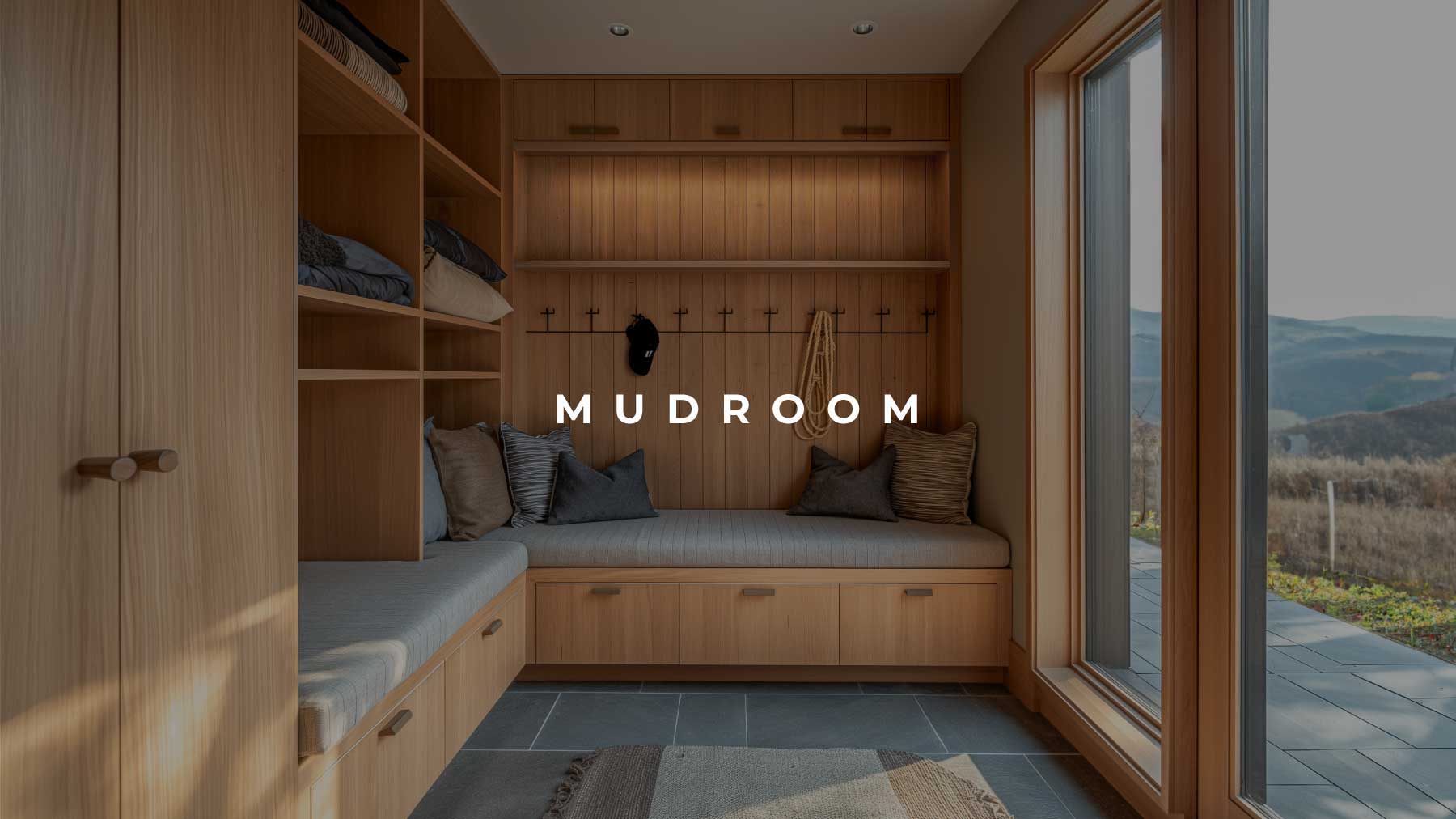 Mudrooms in modern home design by The Up Studio Architecture & Interiors