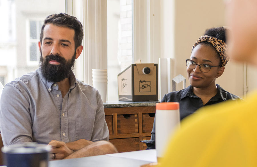 Brand Designer Jeffrey Ramirez at Brick & wonder Roundtable Discussion