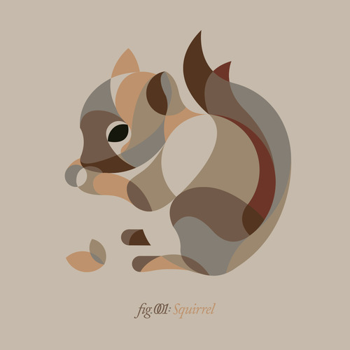 Minimal Graphic Squirrel animal design