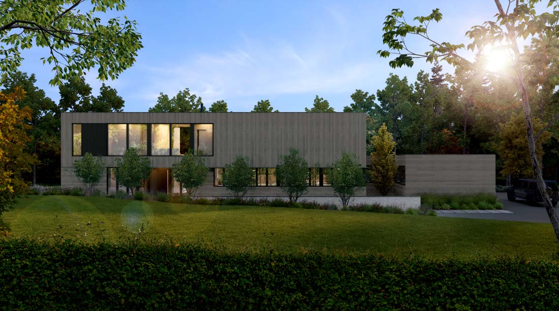 Woodshop inside a remote hudson valley modern home