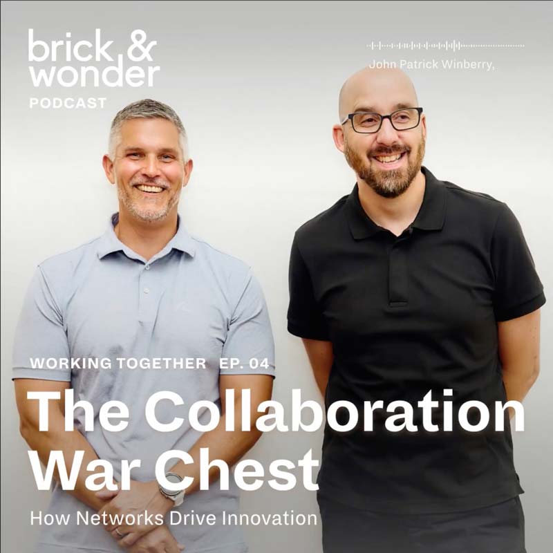 podcast interview with the up studio architecture partner John Patrick Winberry and Brick & Wonder