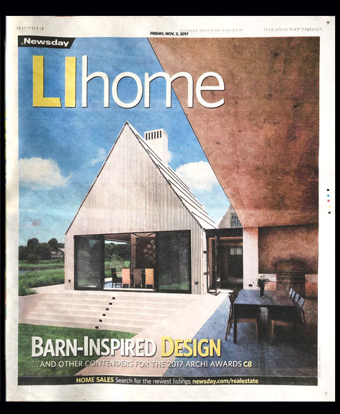 Long Island newspaper article about modern architecture on LI